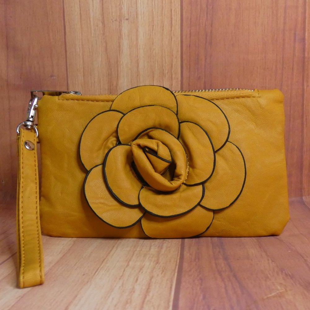 New Depeche Mode New York Yellow Flower Wristlet